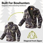 Men s Quiet Camo Hunting Suit Fleece Jacket Pants Warm Winter Deer Hunting Gear