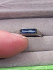 Antique Sodalite   Sterling Silver Sz 7 Taxco Mexico 925 Handcrafted Ring