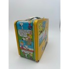 Vintage Peanuts Snoopy Metal Lunch Box Thermos Charlie Brown Comic Strip Yellow