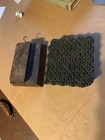 Antique Hand Carved Wood Fabric Printing Blocks 2 Pcs