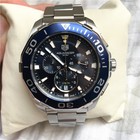 Tag Heuer Aquaracer Quartz Chronograph Blue Men s Watch Cay111b ba0927 In Box