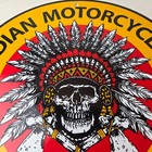 Vintage Indian Motorcycles Porcelain Sign - Dealer Biker Advertising