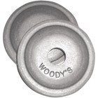 Woodys Digger Support Plates Round Aluminum 5 16  - 144 pack Awa-3775-c