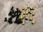 Vtg Drueke  Chess Pieces 3-5 8  King Weighted Plastic Complete Nos  New 