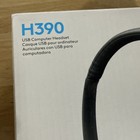 Logitech H390 Black Usb Headset With Noise-cancelling Microphone New In Box