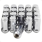 20 Pcs M14x2 14x2 Thread Bulge Acorn 1 90  Long Lug Nuts 3 4  19mm Hex Chrome