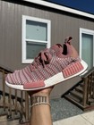 Adidas Women   s Nmd_r1 Stlt Primeknit  Ash Pink Sneaker Size 8 5