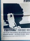 Bob Dylan   Joan Baez Vintage 1967 Poster Advert Festival Film Newport Folk