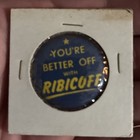 Rare Vtg Campaign Button  Ct Congressman Governor Senator Abe Ribicoff Pin