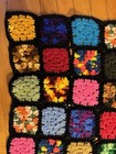 Nos Vintage Crochet Granny Square Afghan Blanket 51x42 New Old Stock Boho