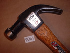 Vintage True Temper No  400 Curved Claw Hammer W brown Cushion Grip Wood Handle