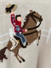 Kitestrings Boys Vintage Style Size 7 Cotton Blend Sweater Cowboy Western