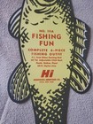 Horrocks-ibbotson Co  Cardboard Advertising For No 111a Fishing Kit 17  Vintage