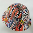 New Full Brim Hard Hat Custom Hydro Dipped In Full Color Oil And Gas Signs 