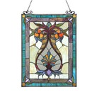 Stained Glass Window Panel Medallion   last One This Price   Suncatcher