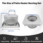 Patio Heater Burning Net And Base 4-sided Pyramid Heater Replacement Parts 304 