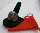 Beautiful Antique Renaissance Style Agate Medieval Stone Silver  925 Ring Sz 8 5