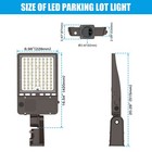 Led Parking Lot Light  150w 120w 90w Adjustable Cct 3000k 4000k 5000k  Dimmable