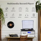 Vinyl Record Player 9 In 1 3 Speed Bluetooth Vintage Turntable Cd Cassette Pl   