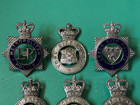6 X Vintage Police Prison Cap Badges Leeds City Metropolitan Hm Prisons York