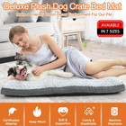 Deluxe Washable Xl Dog Bed Dog Crate Mat 41 Inch Comfy Fluffy Kennel