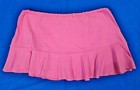  rare  Y2k Low-rise Pleated Adjust Tie Front Pink Slip-on Mini Skirt Stretchy L