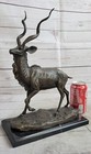 African Gray Ghost Hand Made Bronze Sculpture Wildlife Home cabin Decoration