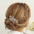  Rhinestone Wedding Hair Pin Silver Star Heart Hair Clip Crystal Hair 