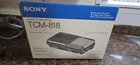Sony Tcm-818 Black Cassette Tape Player And Recorder Vintage