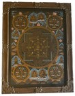 Antique Tibetan Thangka Mandala Painting- Hand Painted Gold Kalachakra Temple
