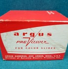 Vtg Argus Pre-viewer  660 For Color Slides W instruments   Box Lid