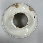 Vintage White Porcelain Enamel Barn   Gas Station Light Fixture 16   