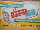 Supreme Bread Old Ad Sign Acme Super Markets American Stores A Brand New Wrapper