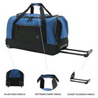 25  Rolling Duffel Bag Telescopic Handle Travel Luggage Bag Suitcase W  Wheels