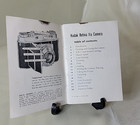 Original Camera Instructions manual  Kodak Retina Iia