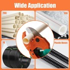 One-hand Pvc Pex Pipe Cutter Ratchet V-blade Sus420 Cuts To 1-1 4  For Plumbing 