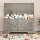 Storage Chest Bench  wooden Storage Bench Toy Organizer Box  with Safety Hinge