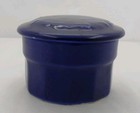 St Dalfour Preserves Jam Pot jar Cobalt Blue Stoneware Vintage France Jelly 