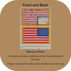 Reverse American Flag Patch - Full Color Sew-on Patch - Gold Border
