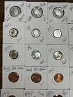 42-coin Proof   Bu Lot Pennies Nickels Dimes Quarters Dollars Mixed Dates Sets