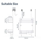 Shower Caddy Over Door  Shower Hanging Organizer  No Drilling Over The Door S   