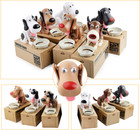 Cute Coin Eating Dog  Coin Bank Money Saving Box Piggy Bank Brand New Free Ship 