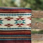 Extra Large - Reversible Alpaca Wool Blanket Andean Pattern 75x90 In