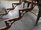 Antique Architectural Salvage Cast Iron Steps  Victorian Staircase Porch