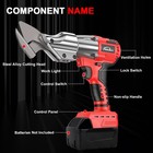 Cordless Sheet Metal Shear For Milwaukee 18v Battery - Brushless 14ga Metal