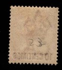 Gibraltar Scott 23 Mh  Surcharged Stamp 