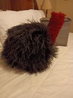 British Military Scottish Feather Bonnet Hat W  Red Plume   Storage Case