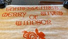 Vtg Blackford Cafetorium Shakespeare   s Merry Wives Of Windsor Poster 24 75   x19   