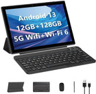 10 Inch Android 13 Wifi Tablet With Keyboard   Stylus 12gb Ram 128gb Rom 1tb 