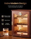 Led Cigar Humidor Cabinet  Peruvian Cedar  Precision Hygrometer  Elegant Gift